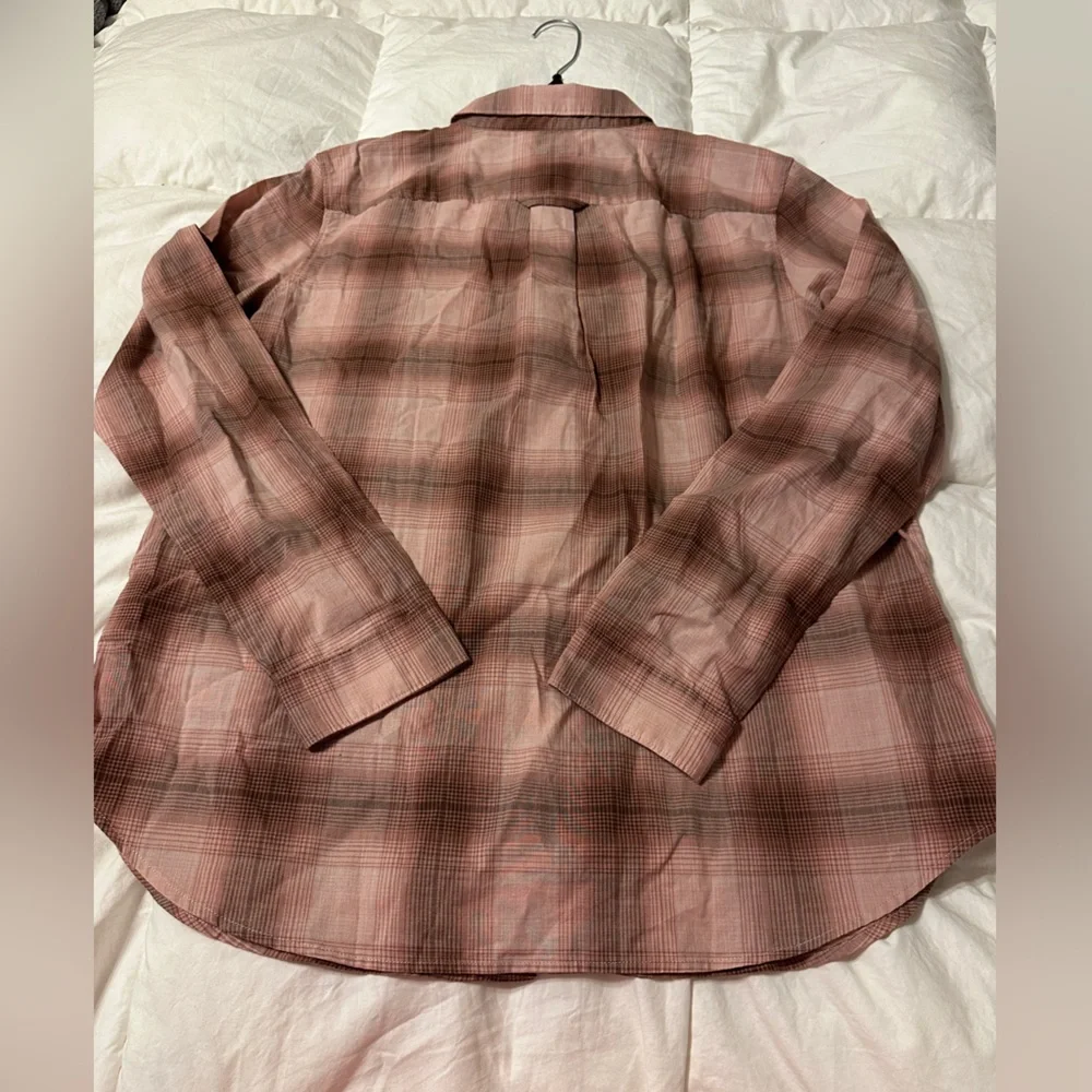Outerknown Winddrift Plaid Button-Up Women's Top - NWT - Size L - Picture 5 of 12